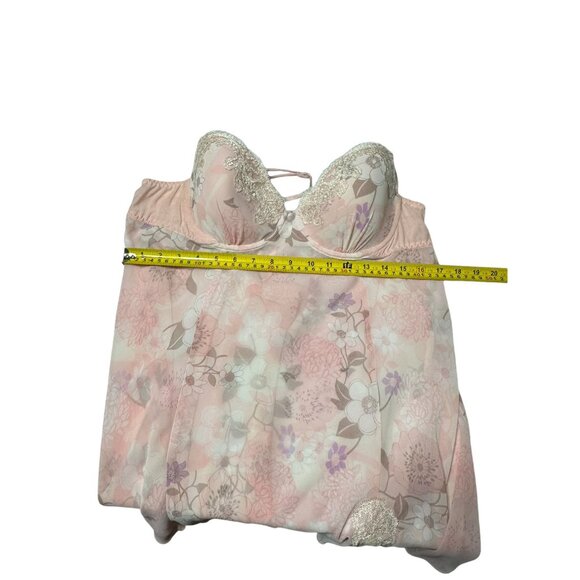 Intimo Donatella Nightgown XL Robe M Womens Fairy Whimsy READ Pink Floral - Picture 14 of 16